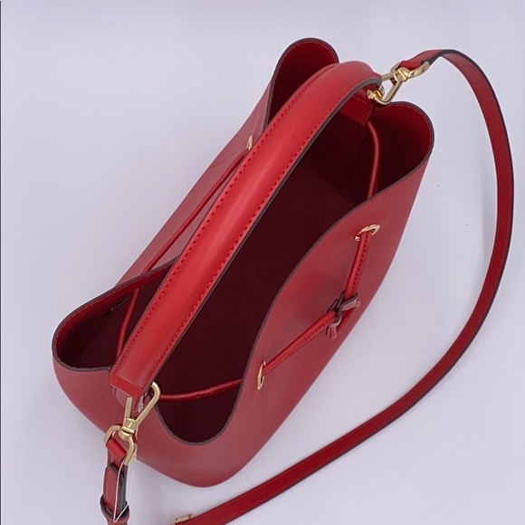 MICHAEL KORS SURI LARGE BUCKETS MESSENGER FLAME - Picture 9 of 15